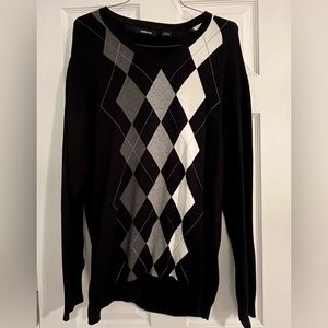 Large Argyle-style Sweater Claiborne Men’s Large